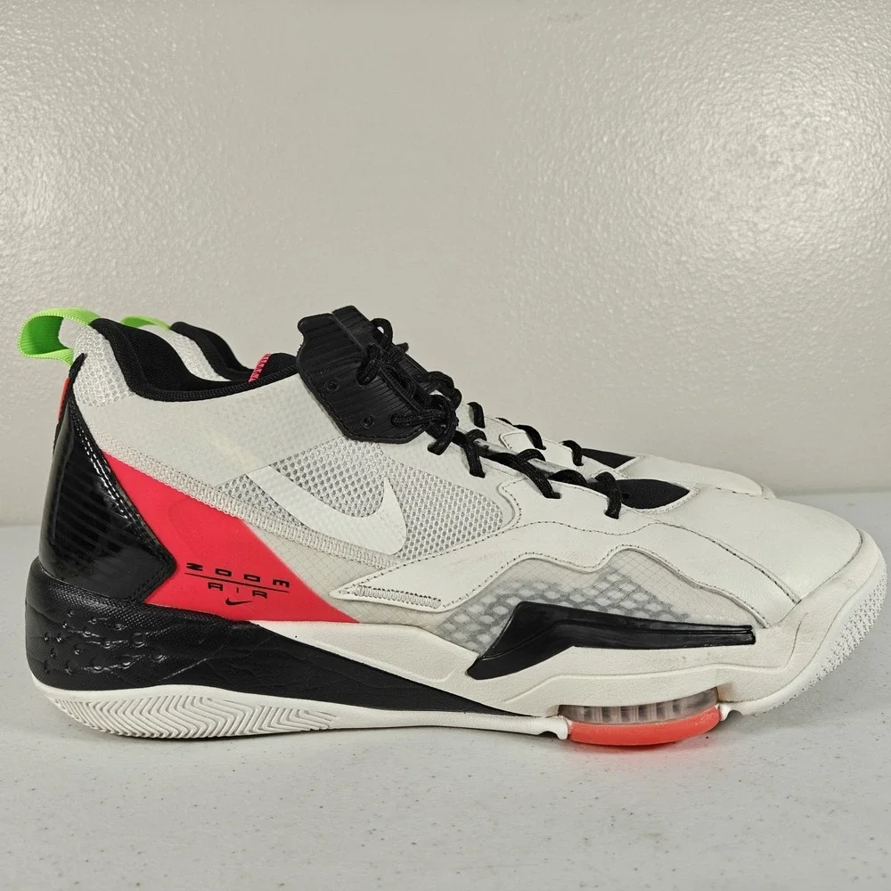 Nike Air Jordan Zoom 92 Sail Men Sz 14 Shoes Black White Basketball CK9183-100